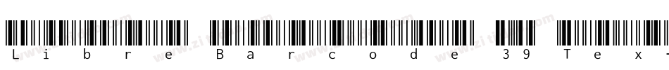 Libre Barcode 39 Tex字体转换